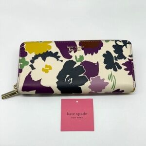 Kate Spade New York Sylvia Swing Flora Slim Continental Wallet~Hard To Find~